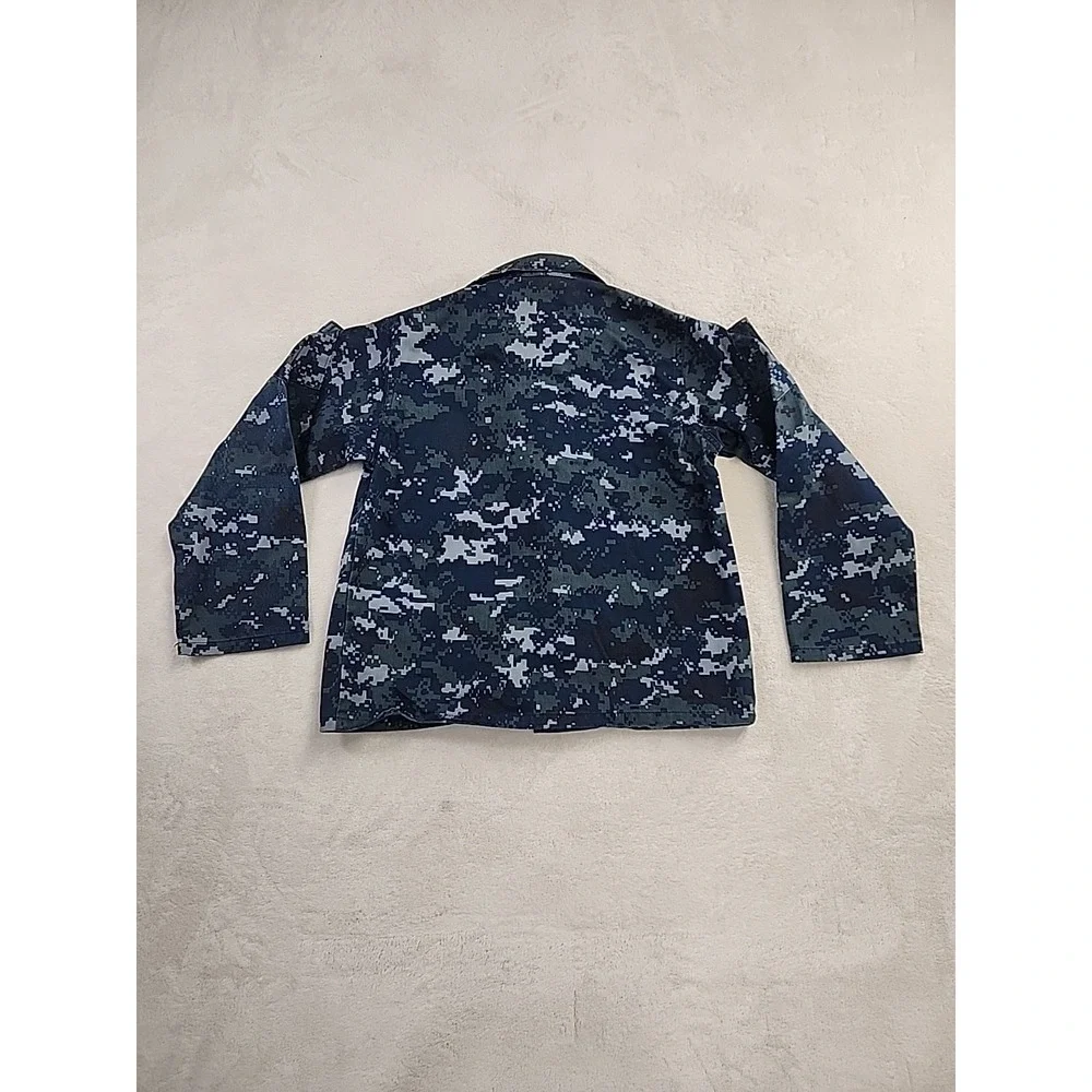 Blue‎ and Gray DIgital Camouflage Youth Light Weight Tropper Jacket Size 10
